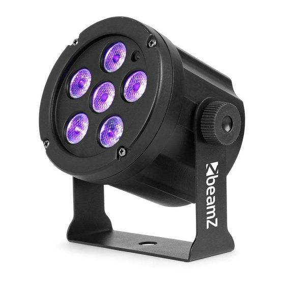 Beamz SLIMPAR 30UV Quick Start Manual