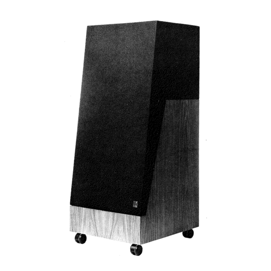 KEF Model 105 Installation Instructions