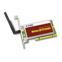 Planet 802.11g Wireless PCI Card WL-8310 User Manual