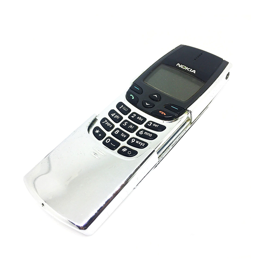 Nokia 8810 Quick Manual