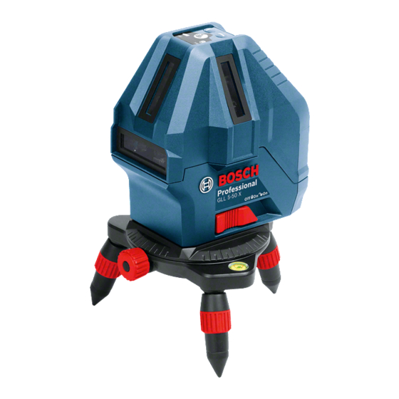 Bosch GLL 5-50 X Professional Original Instructions Manual