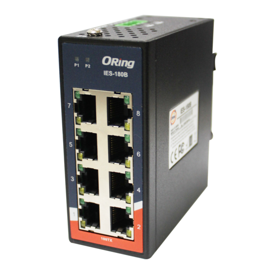 ORiNG IES-180B Quick Installation Manual