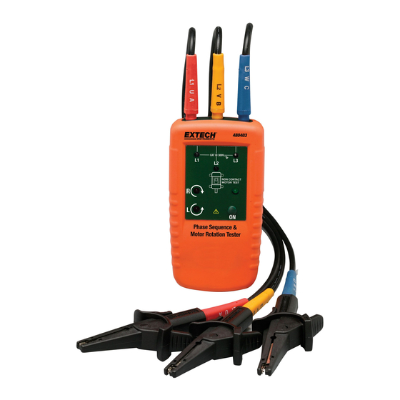 Extech Instruments 480403 User Manual