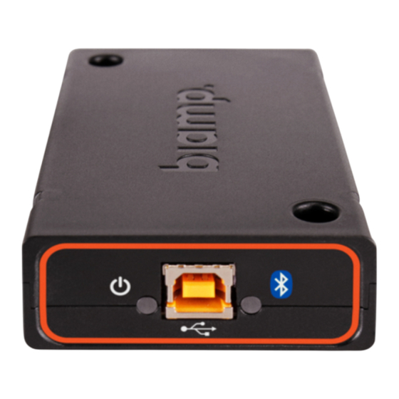 Biamp Tesira EX-UBT Operation Manual