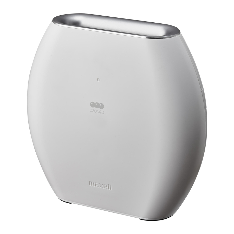 Maxell MXAP-AE270 - Anti-Bacterial Air Deodorizer Manual