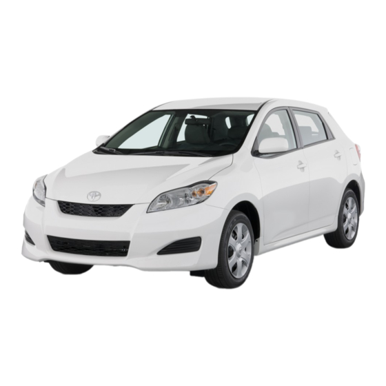 Toyota Matrix 2009 Owner's Manual