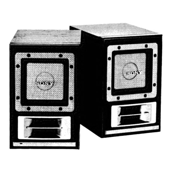Sony SRS-150 Service Manual