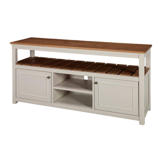 Alaterre Furniture Ssvannah TV Stand Assembly Instructions