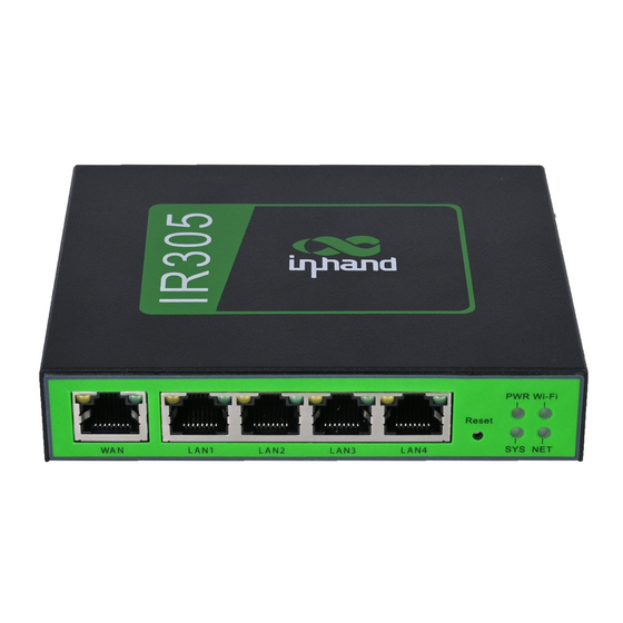 INHAND IR305 QUICK INSTALLATION MANUAL Pdf Download ManualsLib