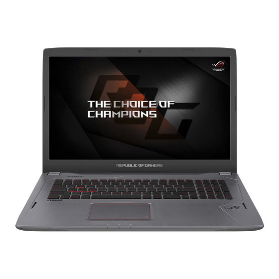 Asus ROG Strix GL702VS Manuals