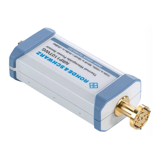 Rohde & Schwarz R&S NRP TWG Series User Manual