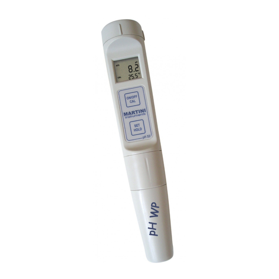 Milwaukee PH55, PH56 - Pocket-Size PH/C/F Meter Manual