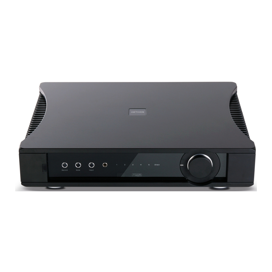 REGA AETHOS - Amplifier Manual