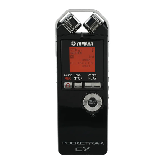 Yamaha POCKETRAK CX Owner's Manual