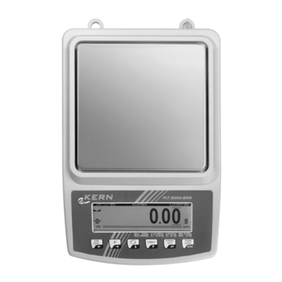 KERN PLT Operating Manual