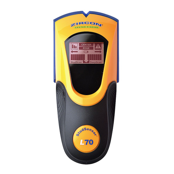 Zircon StudSensor L70 OneStep Manual