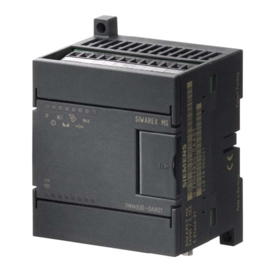 Siemens SIWAREX MS Device Manual