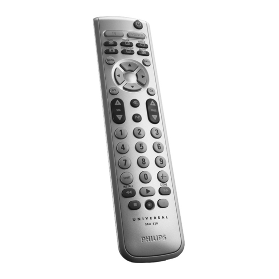 Philips SRU 520/86 Instructions For Use Manual