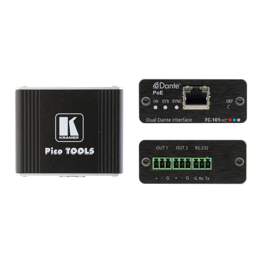 Kramer FC-101NET Quick Start Manual