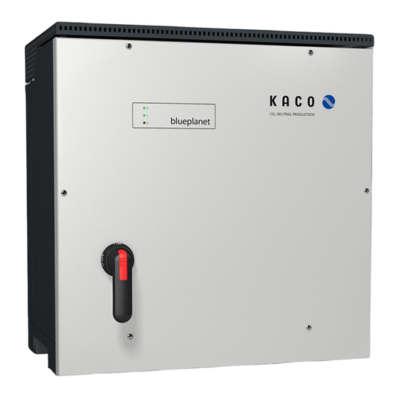 Kaco  blueplanet 87.0 TL3 M1 WM OD IIF0 Manual
