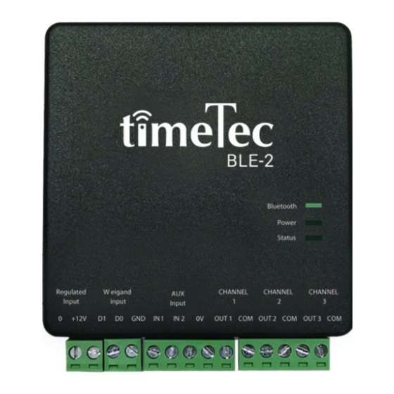 TimeTec BLE 2 Installation Manual