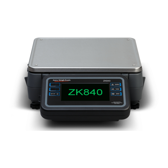 Avery Weigh-Tronix ZK840 User Instructions