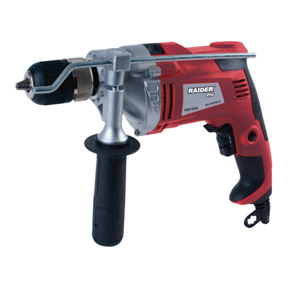 Raider PRO RDP-ID29 User Manual
