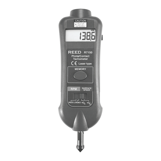 Reed Instruments R7150 Instruction Manual