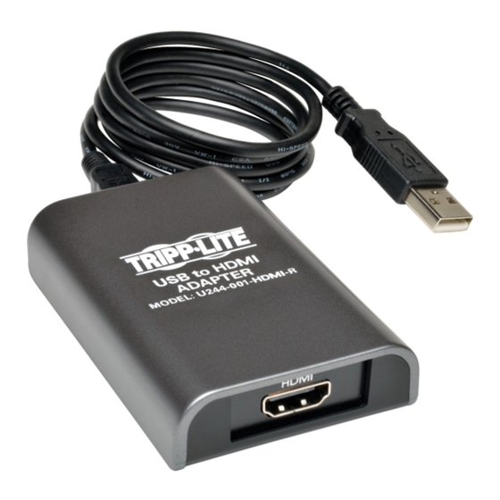 Tripp Lite U244-001-R Owner's Manual