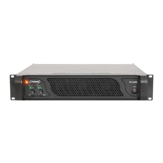 Citronic PL Series User Manual