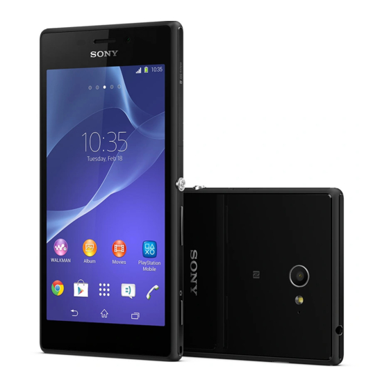 Sony Xperia M2 Unlocked Smartphone Manuals