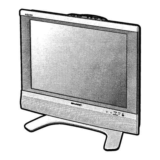 Sharp Aquos LC-20S5U Operation Manual