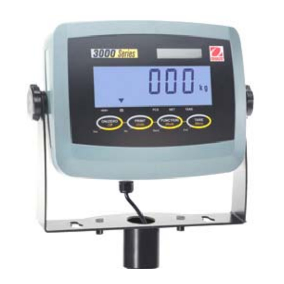 OHAUS 3000 Series T31P Weight Indicator Manuals