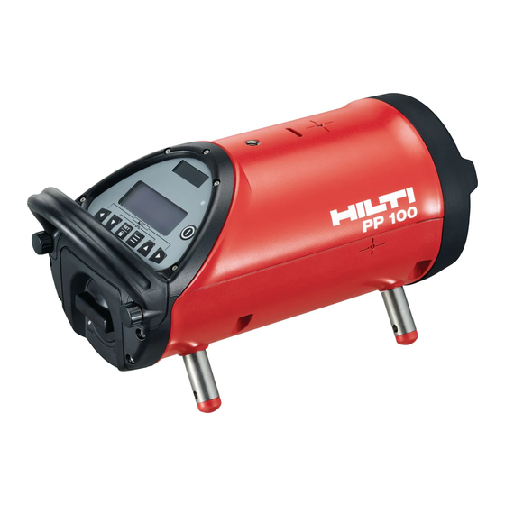 Hilti PP 100 Manual
