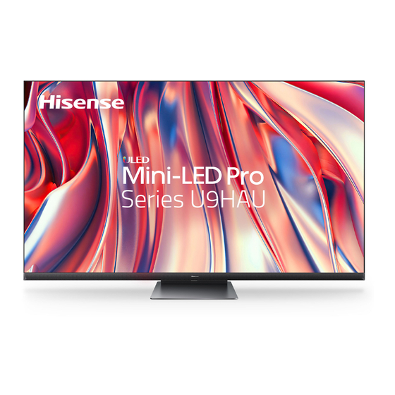 Hisense 65U9HAU Quick Setup Manual
