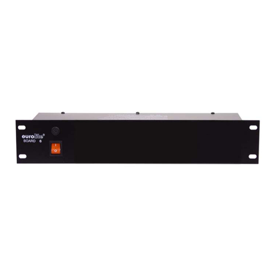 User Manuals: EuroLite BOARD 6 6-Safety-Plugs Switch