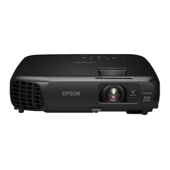 Epson EH-TW490 Home Video Projector Manuals