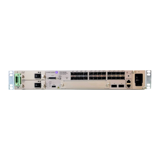 Alcatel-Lucent 7210 SAS M Service Manual