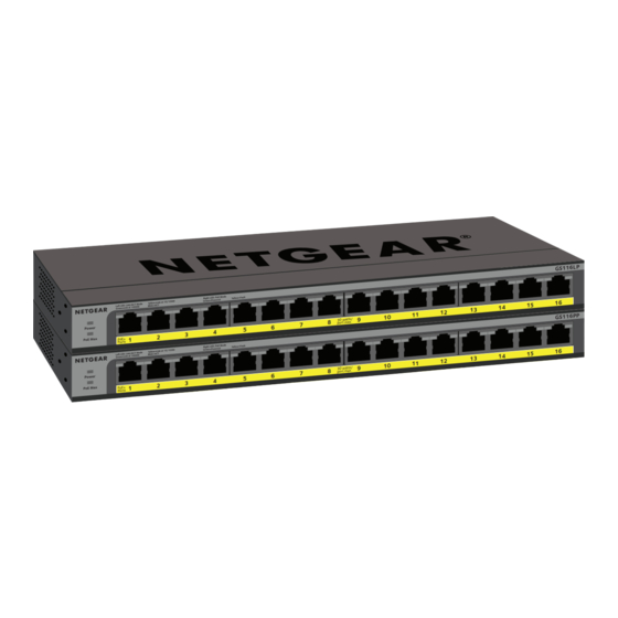 NETGEAR GS116LP Installation Manual
