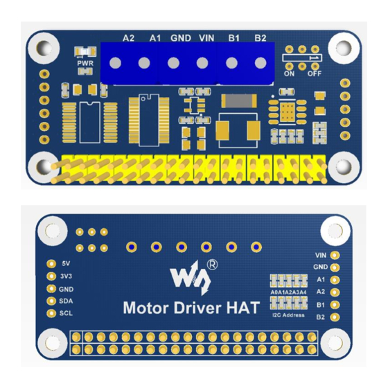 Waveshare Motor Driver HAT User Manual