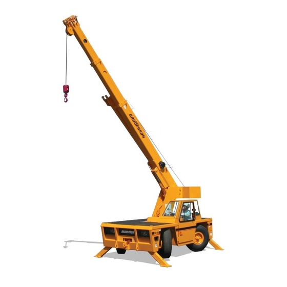 Broderson IC-80-1L Operation And Maintenance Manual