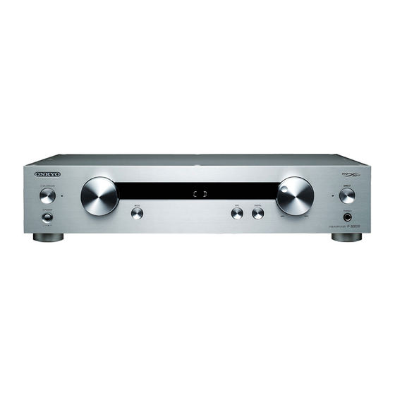 Onkyo P-3000R Instruction Manual