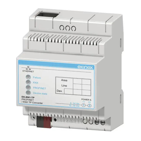 Ekinex EK-BN1-TP Configuration Manual