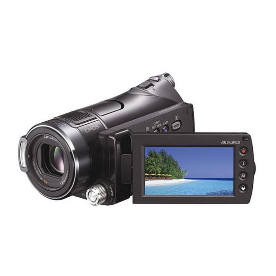 User Manuals: Sony Handycam HDR-CX11E HD Camcorder