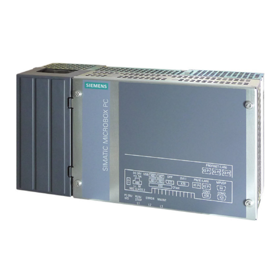 Siemens SIMATIC IPC427D Quick Install Manual
