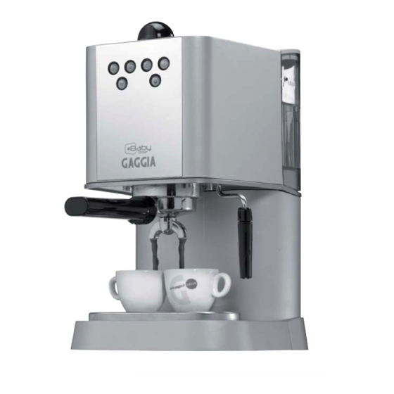 Gaggia New Baby Dose Operating Instructions Manual