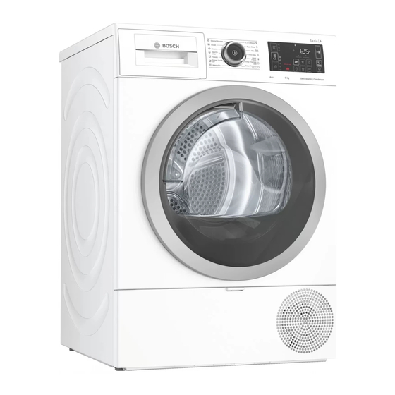 Bosch WTWH762BY User Manual And Installation Instructions