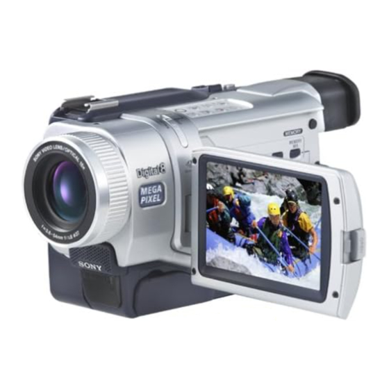 Sony Digital Handycam Digital 8 DCR-TRV240 Operating Instructions Manual