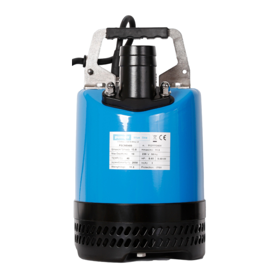 pumpa BLUE LINE PSCM Translation Of The Original Instruction Manual