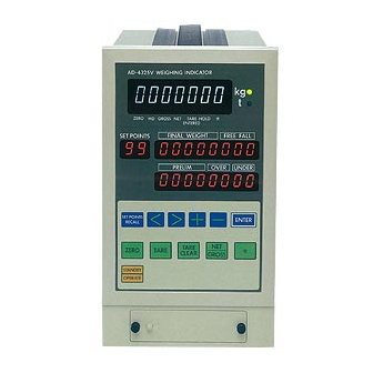 AND Weighing Indicator AD-4325V Instruction Manual
